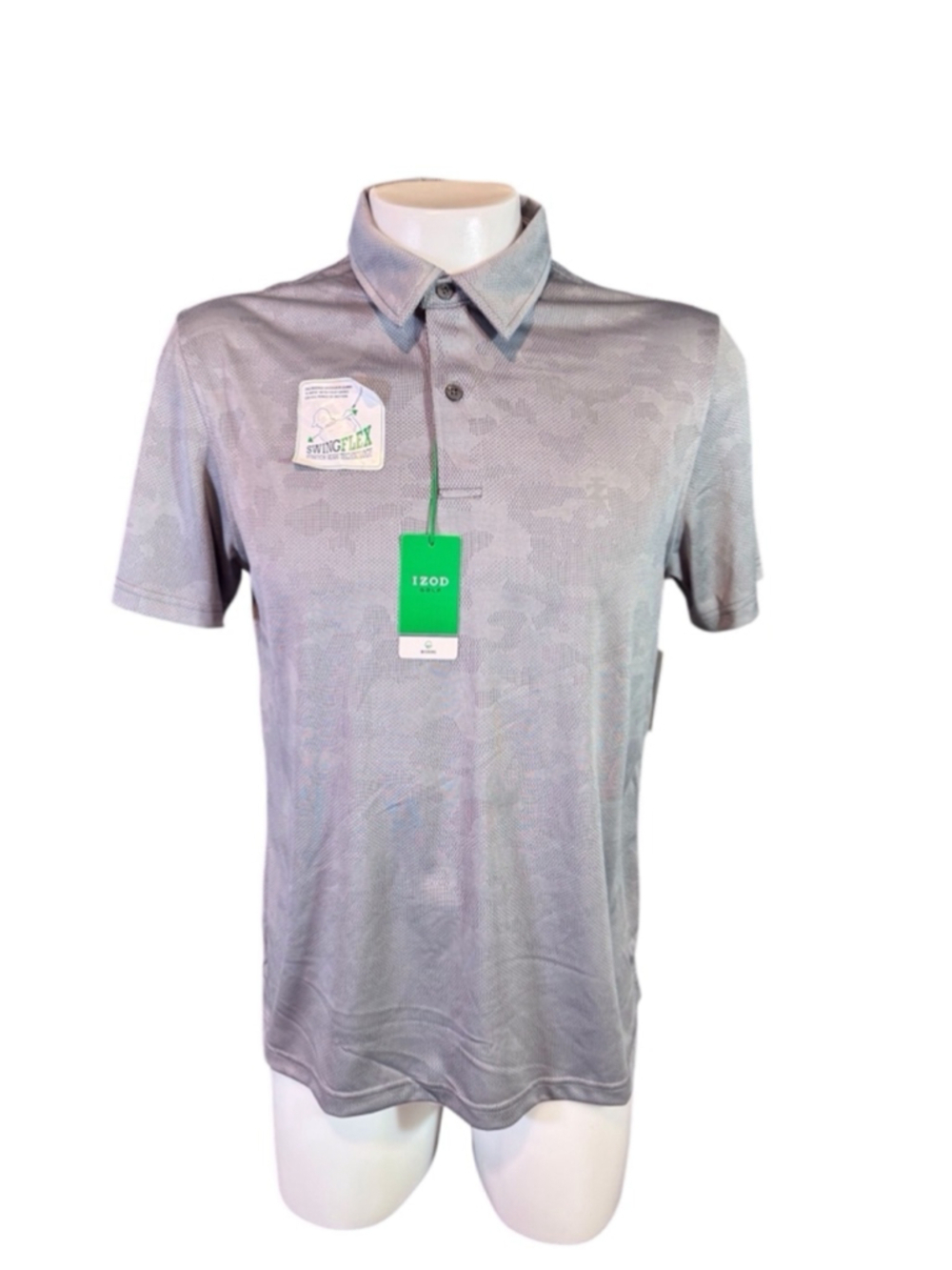 Men's IZOD Golf Polo Shirt, Size M, Grey d41